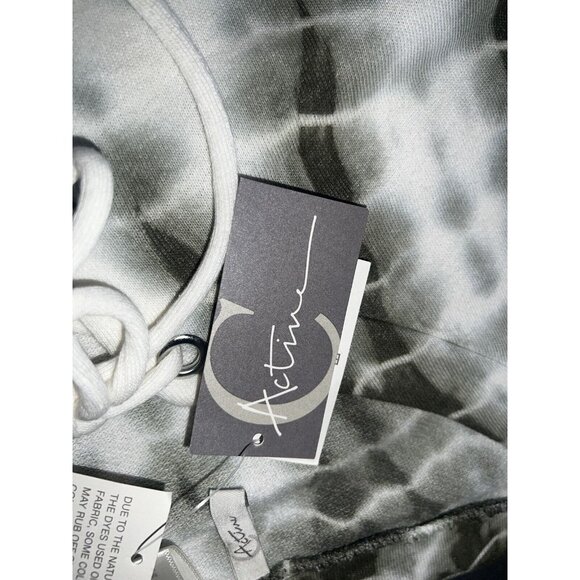 C Active Sweatshirt Green and Cream Women's Plus 22 / 24 W Tie Dye NWT New - Picture 13 of 16